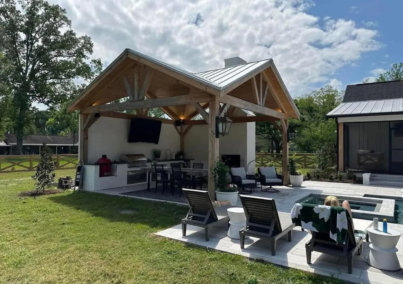 Covington 4-Gable Pavilion — Pavilions project in Northshore Area by The Cutting Edge Construction and Roofing