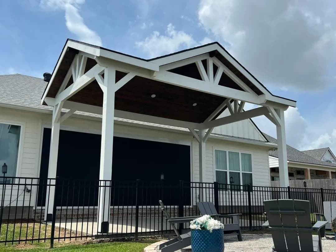 Youngsville Triple Gable Pavilion — Pavilions project in Lafayette Area by The Cutting Edge Construction and Roofing
