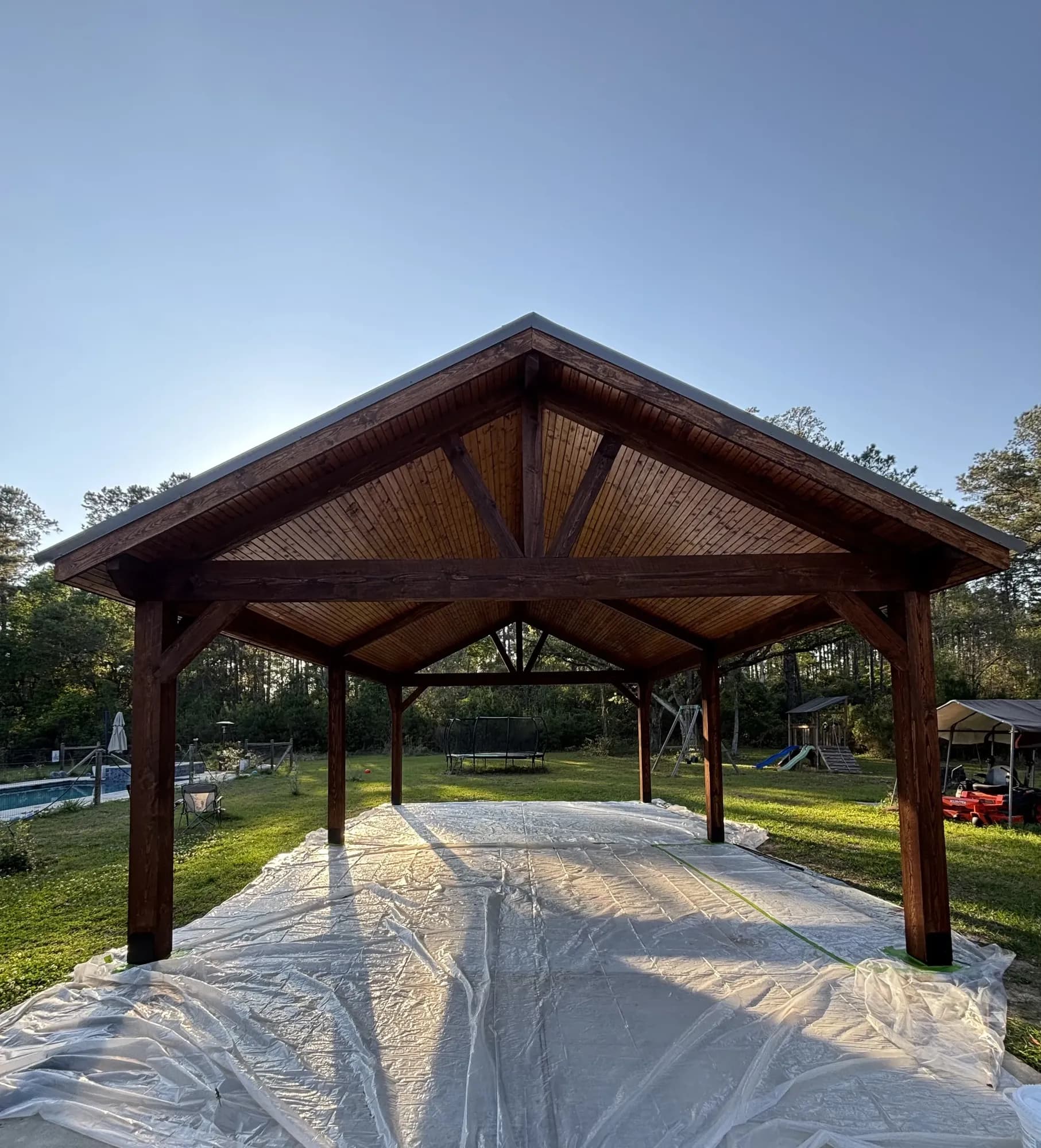 Abita Springs Gabled Carport Pavilion