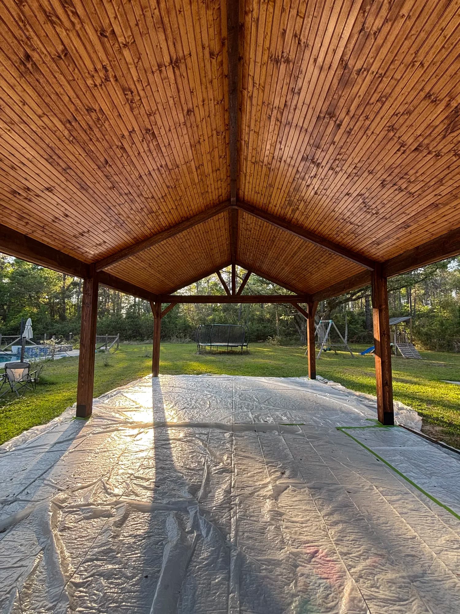 Abita Springs Gabled Carport Pavilion - view 2