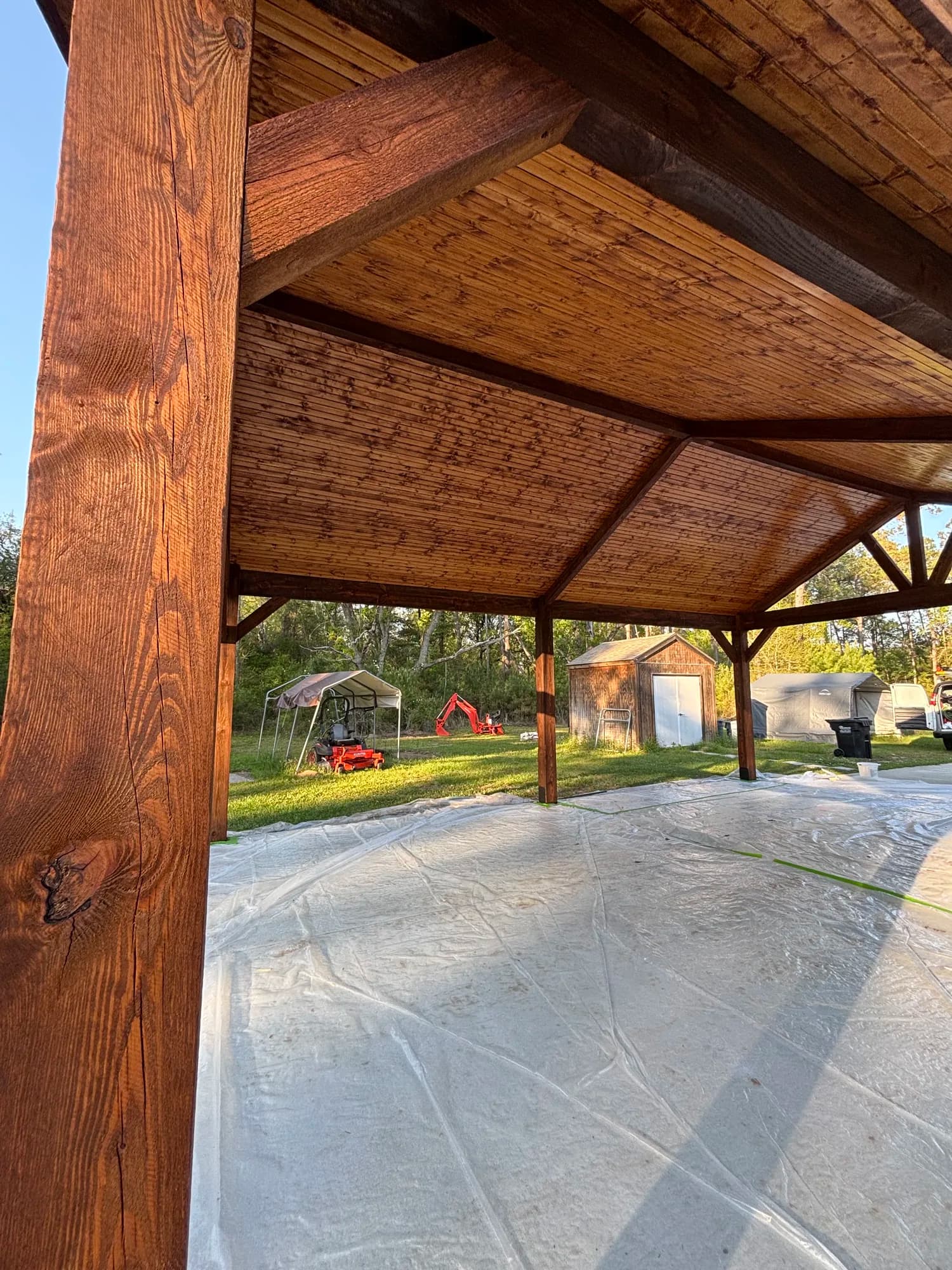 Abita Springs Gabled Carport Pavilion - view 7