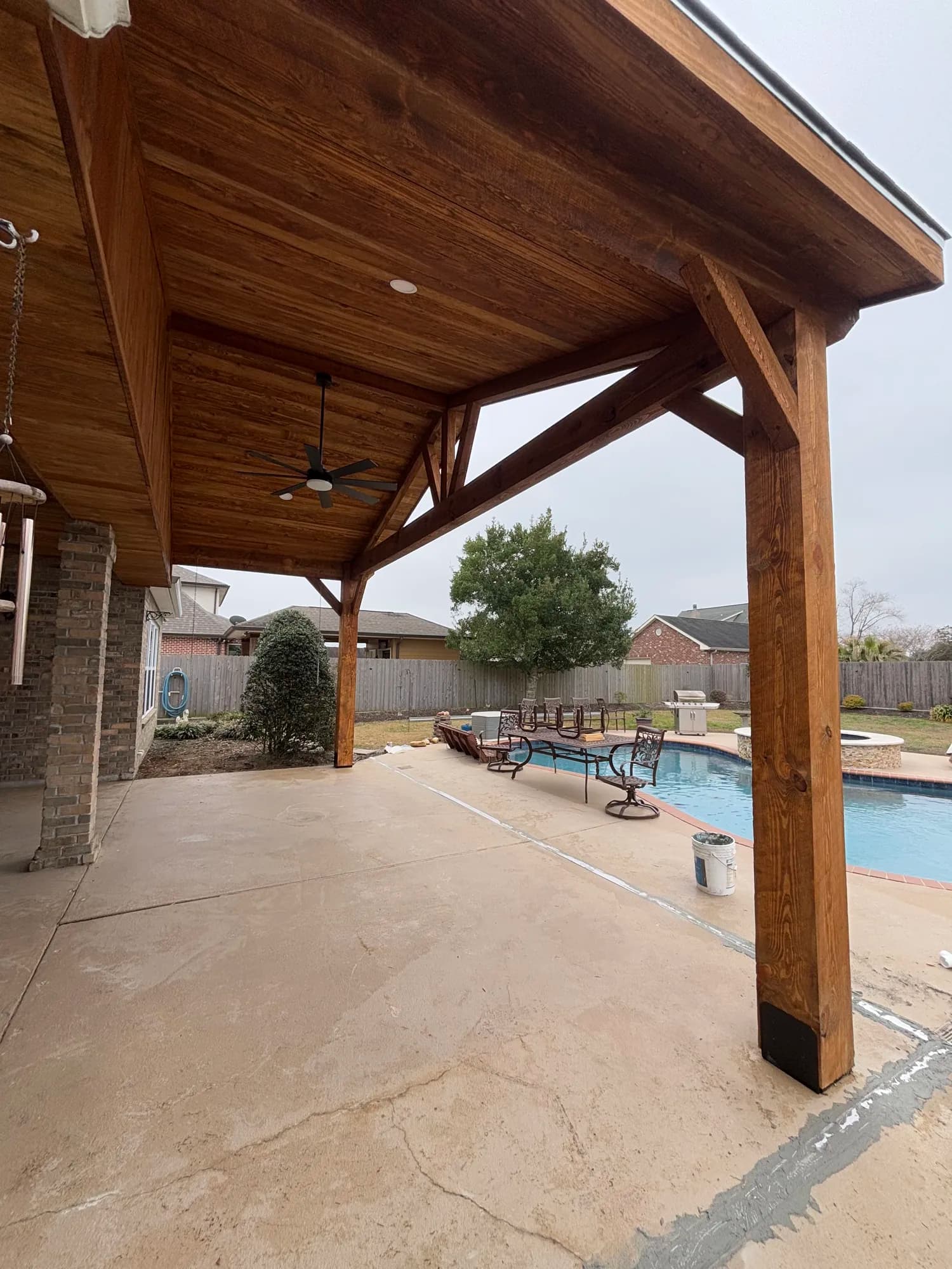 Belle Chasse Gabled Pavilion Roof Extenstion - view 1