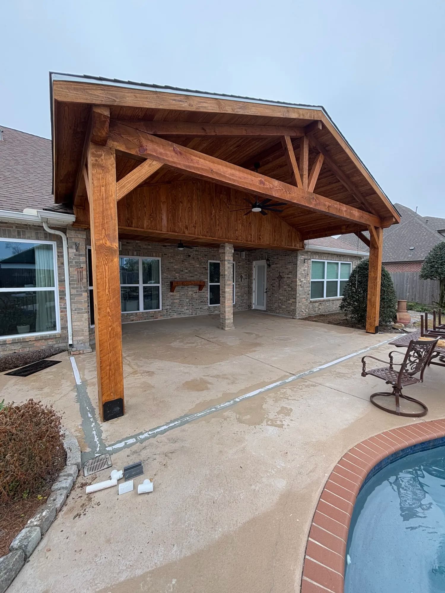 Belle Chasse Gabled Pavilion Roof Extenstion - view 6