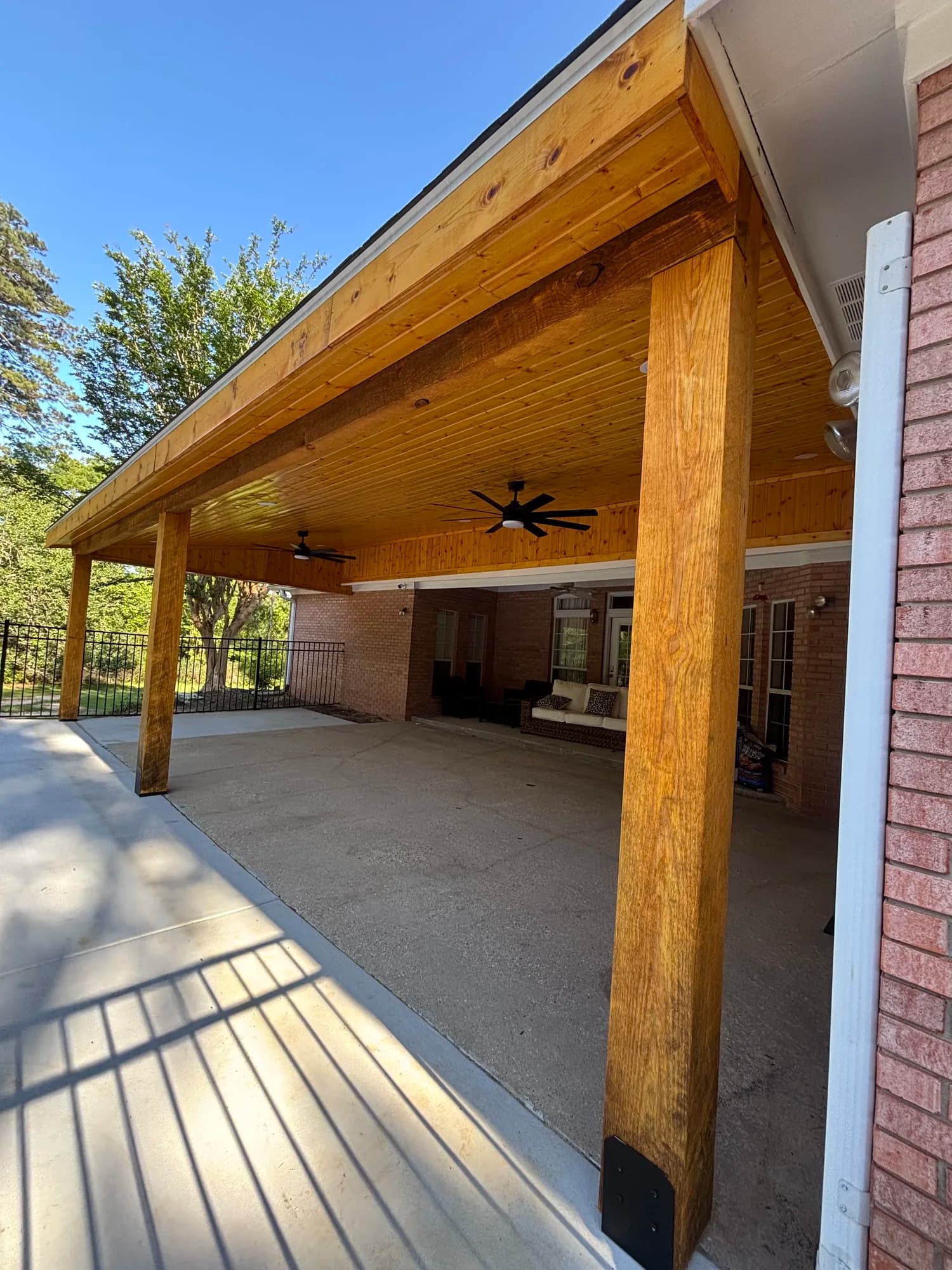 Brookhaven Ms Custom Single Slope Patio Cover - view 2