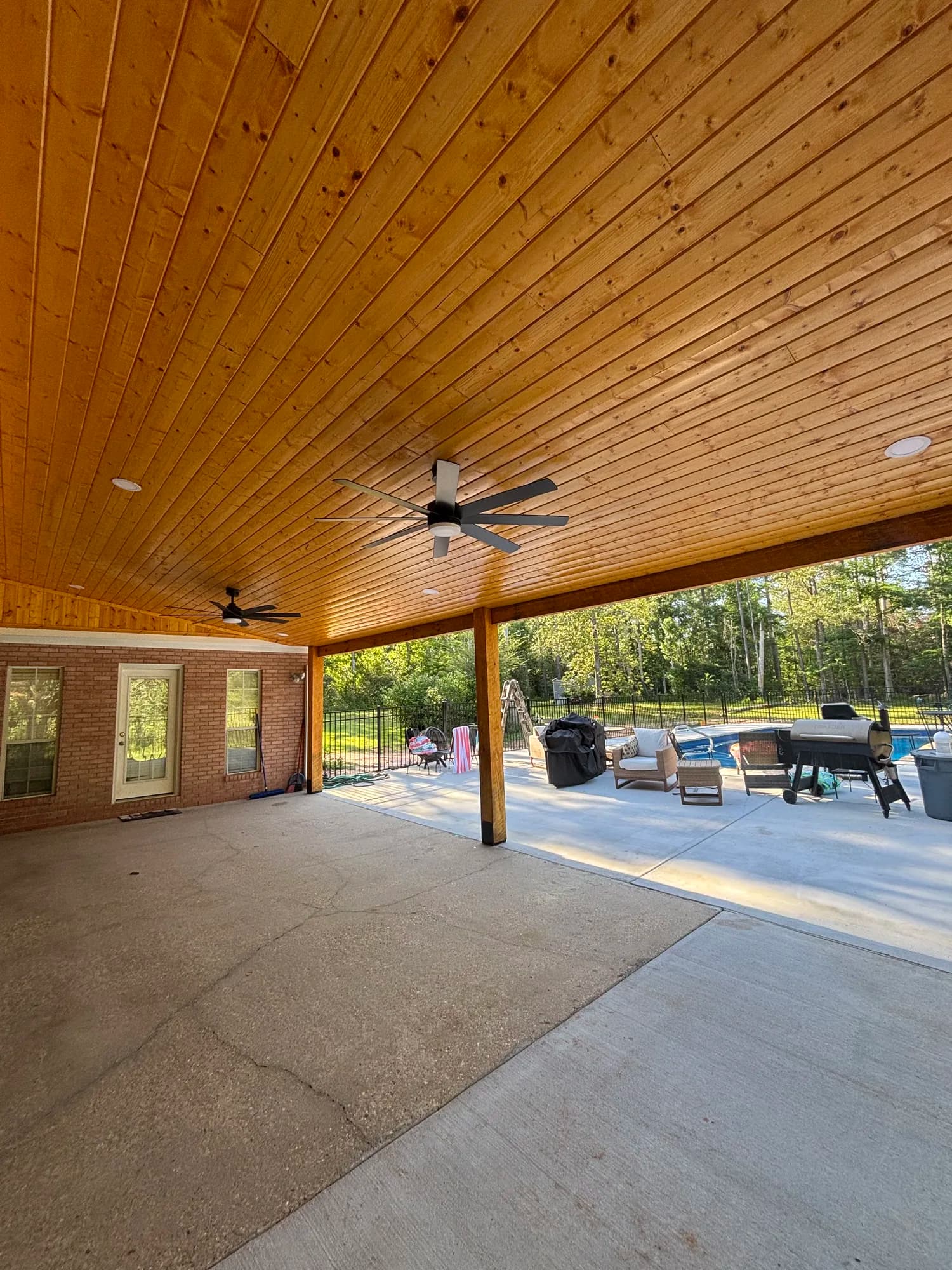 Brookhaven Ms Custom Single Slope Patio Cover - view 5