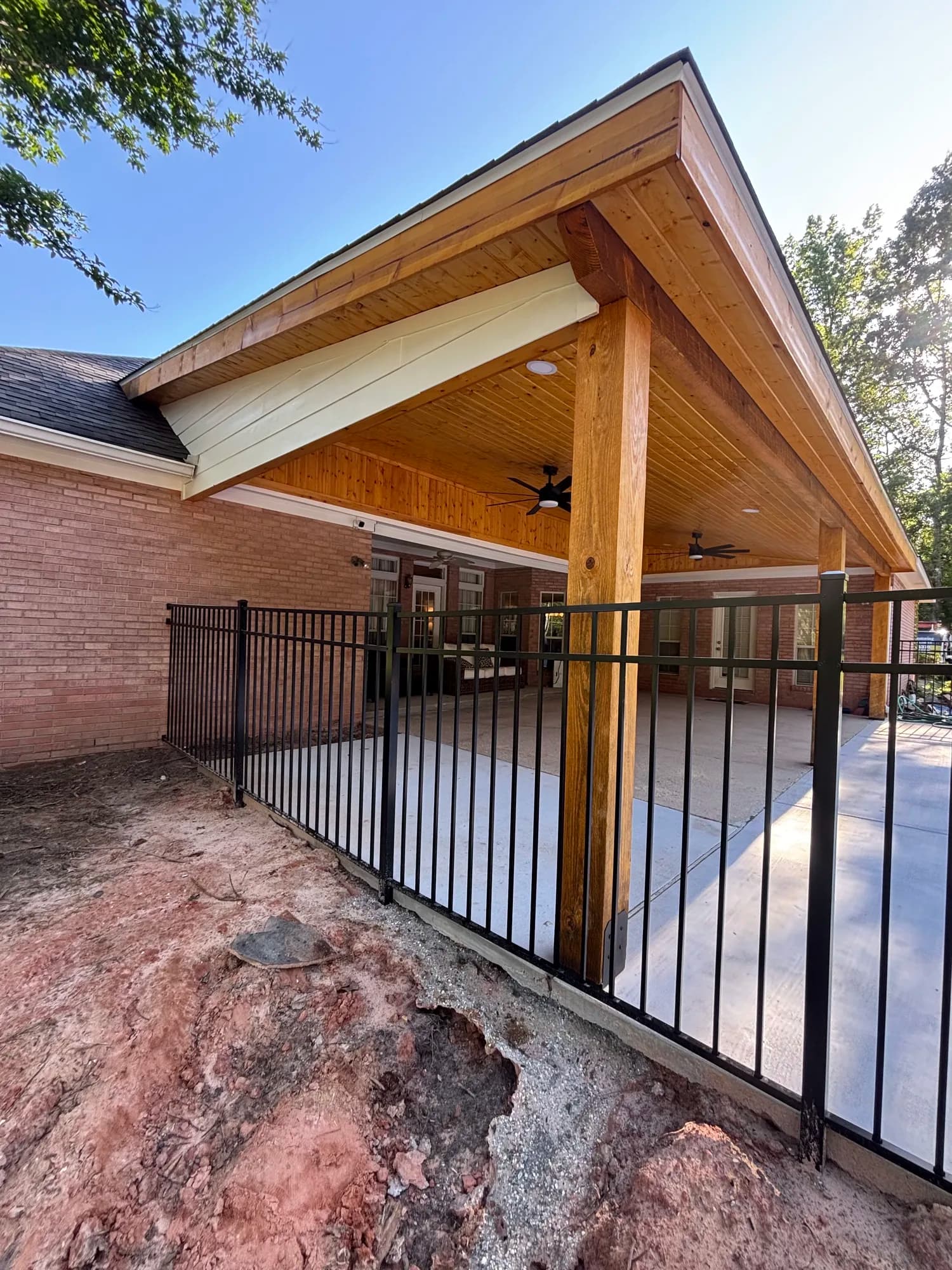 Brookhaven Ms Custom Single Slope Patio Cover - view 6