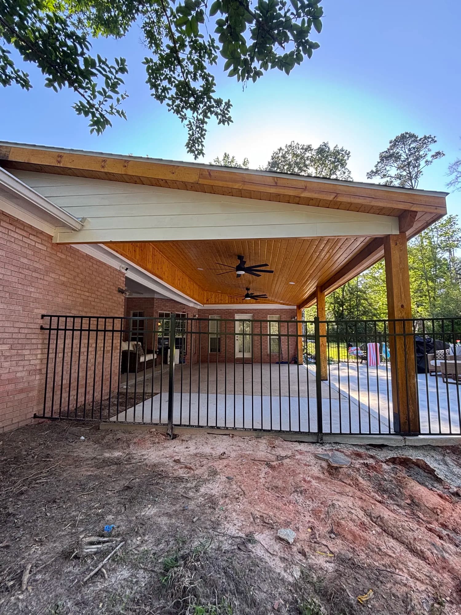 Brookhaven Ms Custom Single Slope Patio Cover - view 7