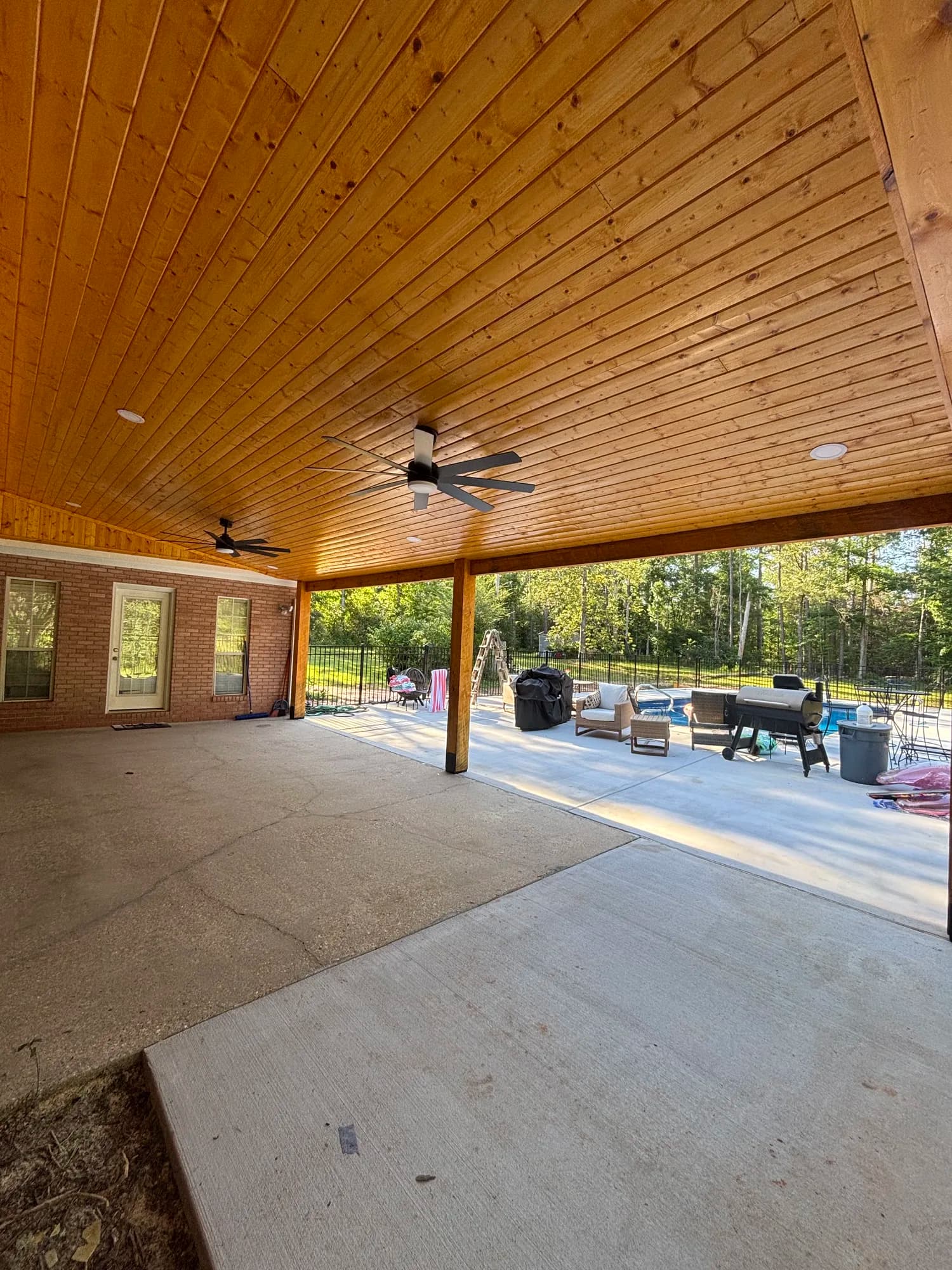 Brookhaven Ms Custom Single Slope Patio Cover - view 8