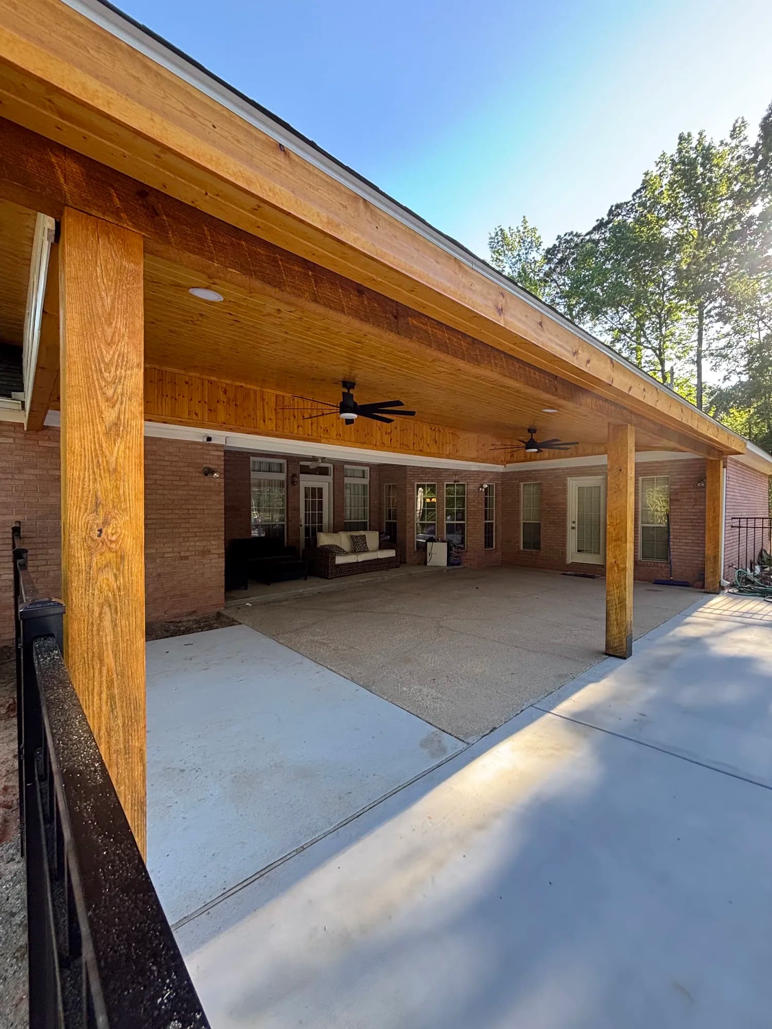 Brookhaven Ms Custom Single Slope Patio Cover - view 9