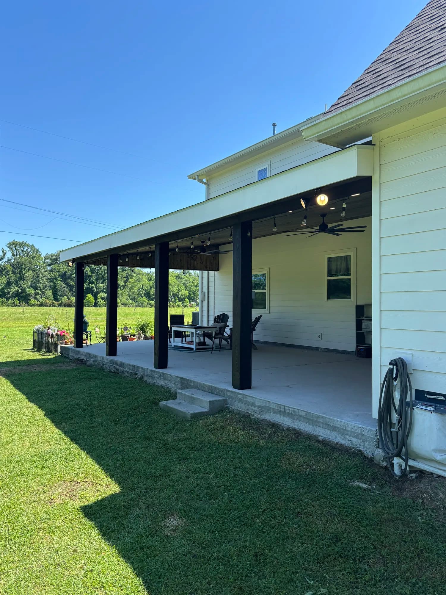 Prairieville Lean-To Patio Cover — Patio Covers project in Baton Rouge Area by The Cutting Edge Construction and Roofing