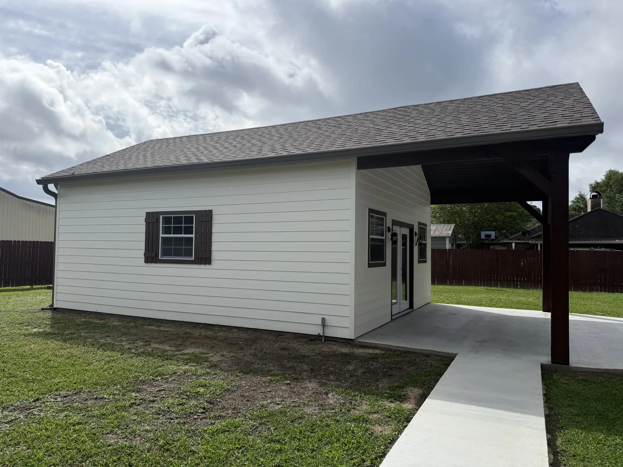 Saint Martinville Pavilion Shed Combo - view 1