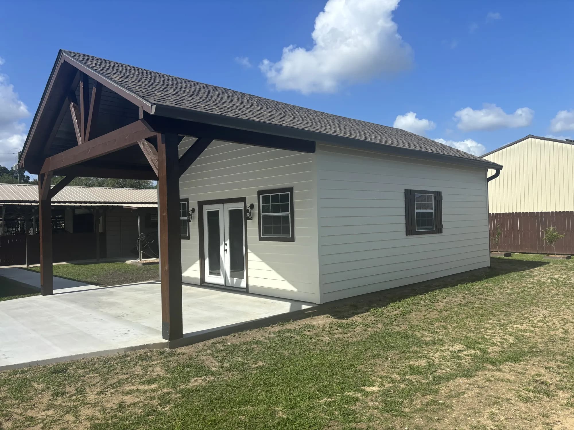Saint Martinville Pavilion Shed Combo