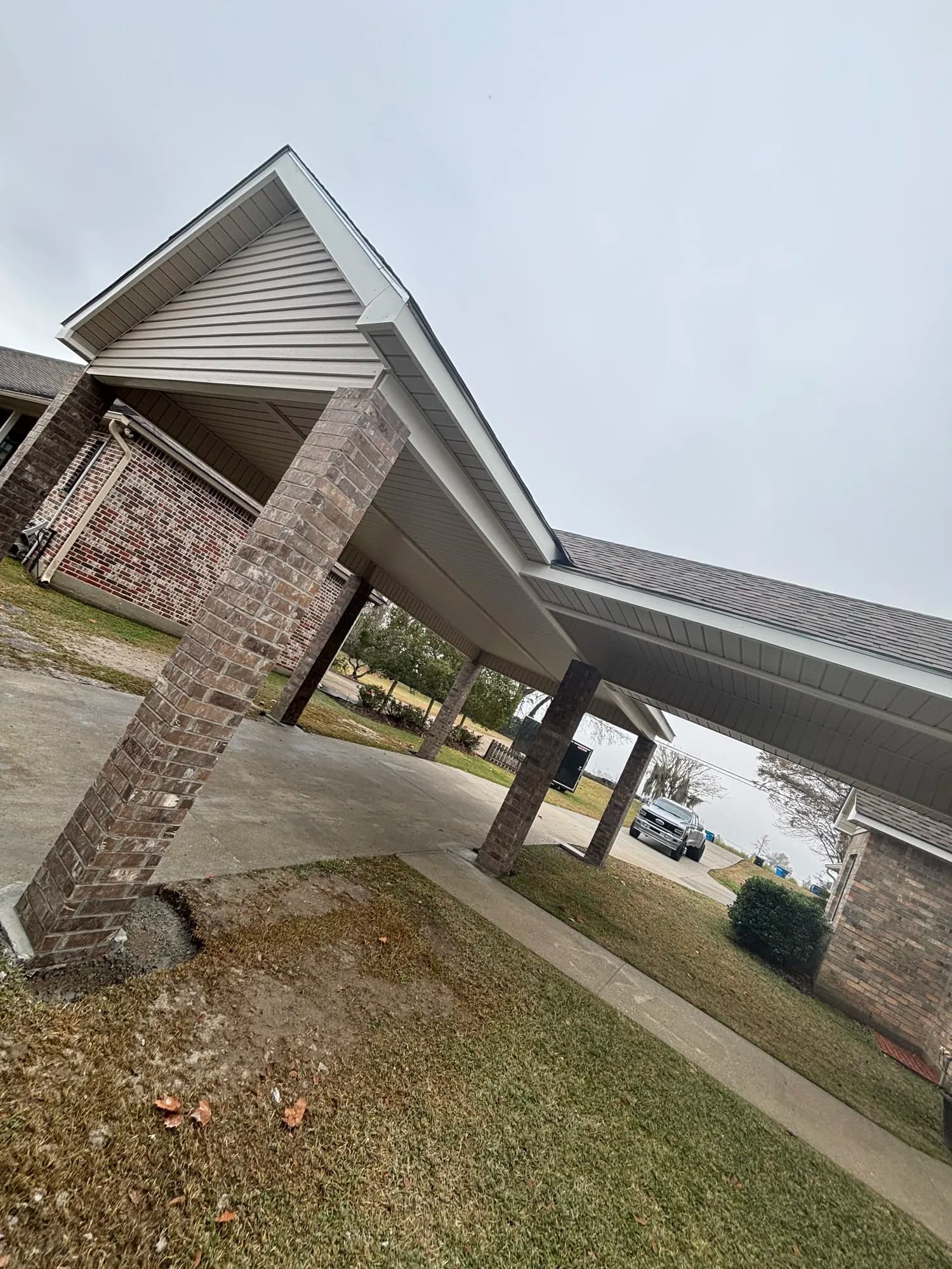 Ventress La Custom Gabled Carport Breezeway - view 7