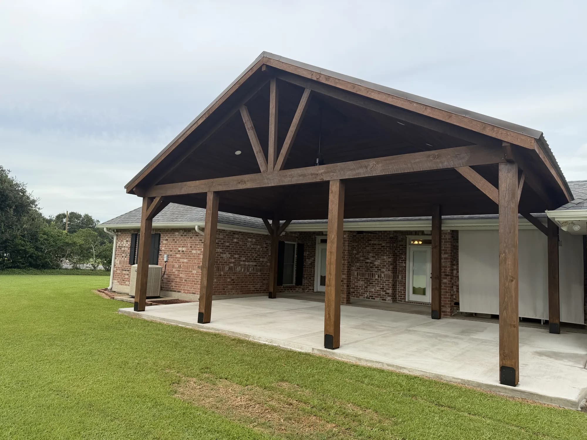 Vermilion Parish Half Gable Half Hip Pavilion - view 1