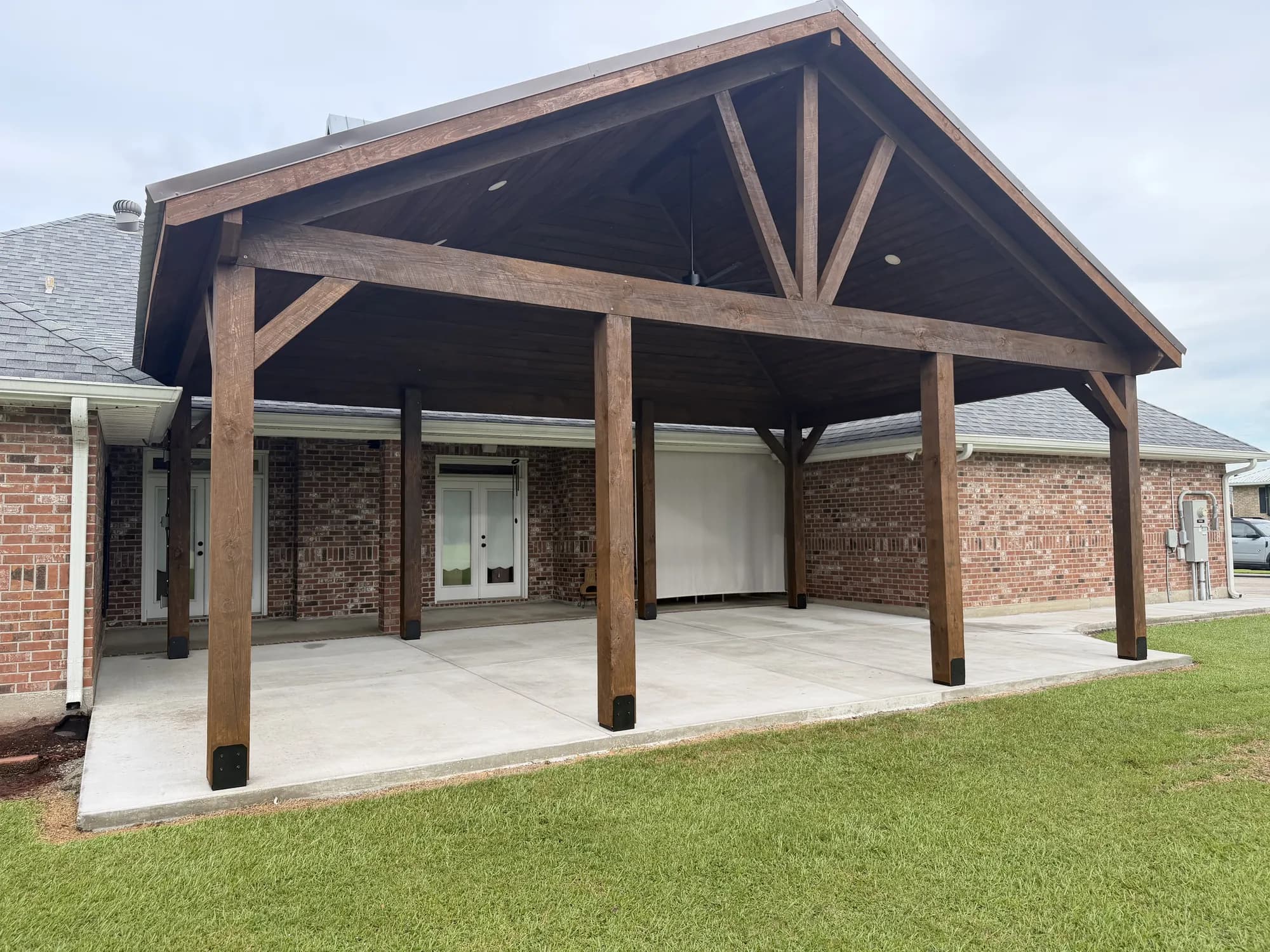 Vermilion Parish Half Gable Half Hip Pavilion - view 2