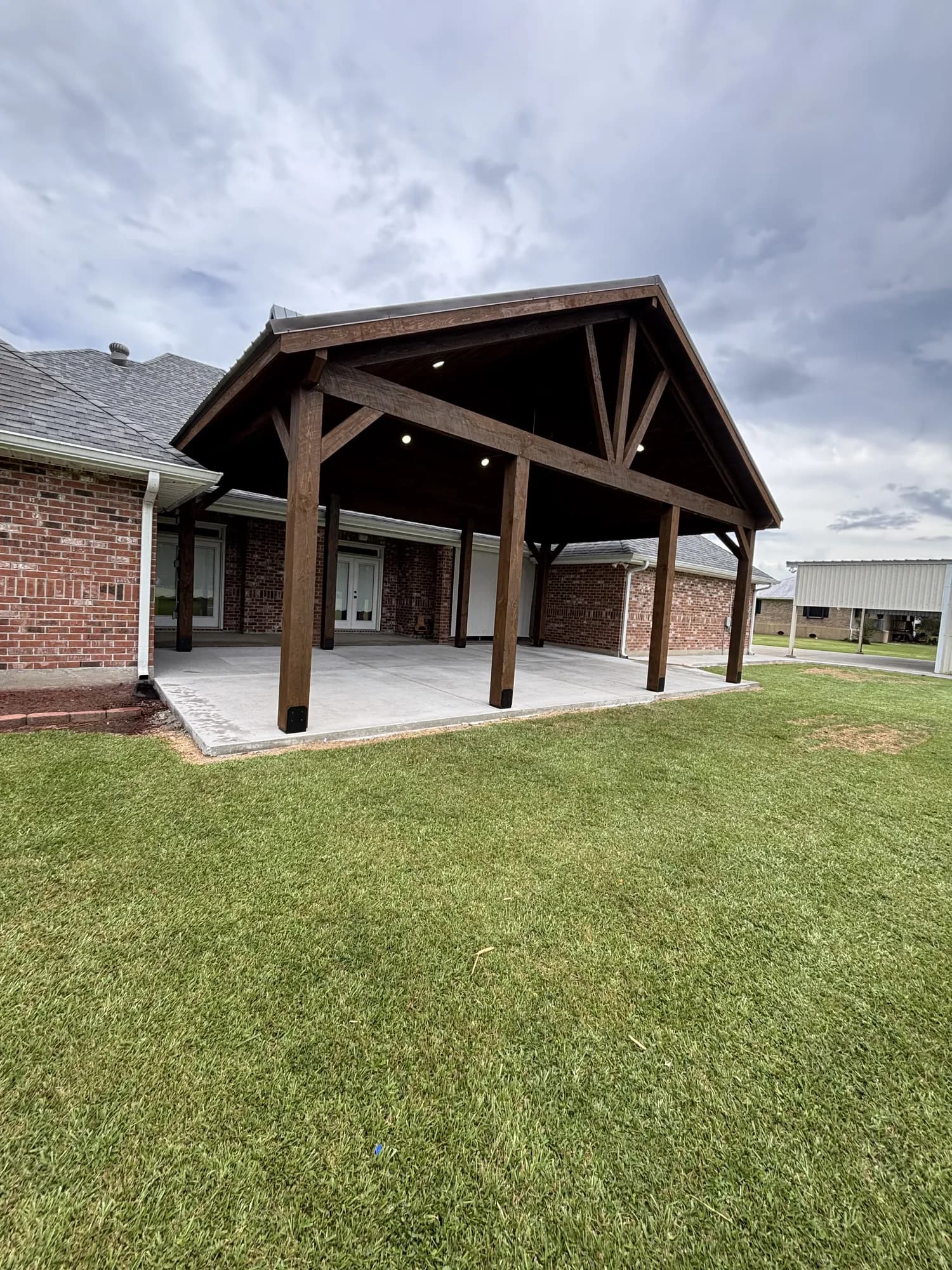 Vermilion Parish Half Gable Half Hip Pavilion - view 3