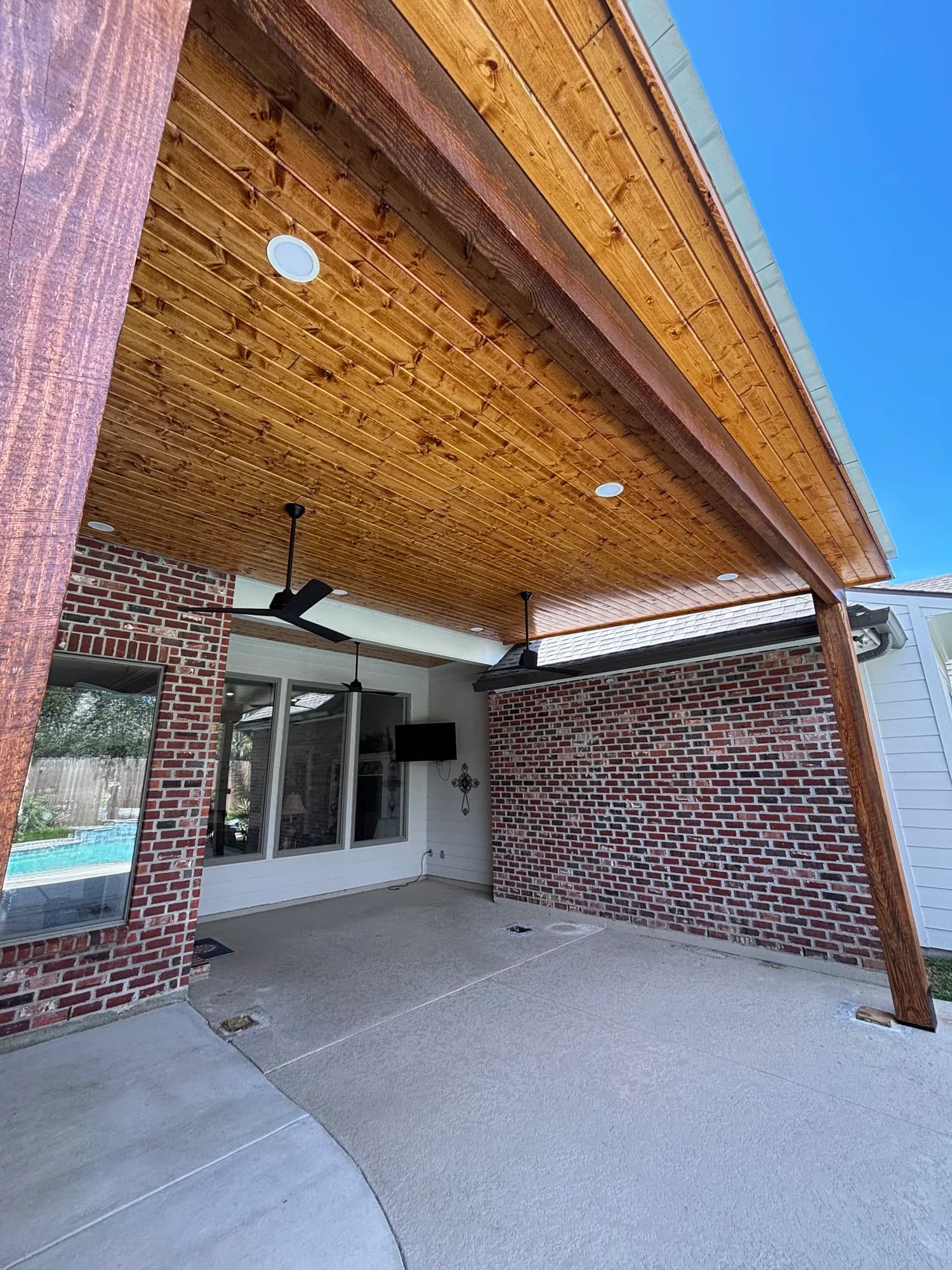 Youngsville Custom Lean To Patio Cover - view 2