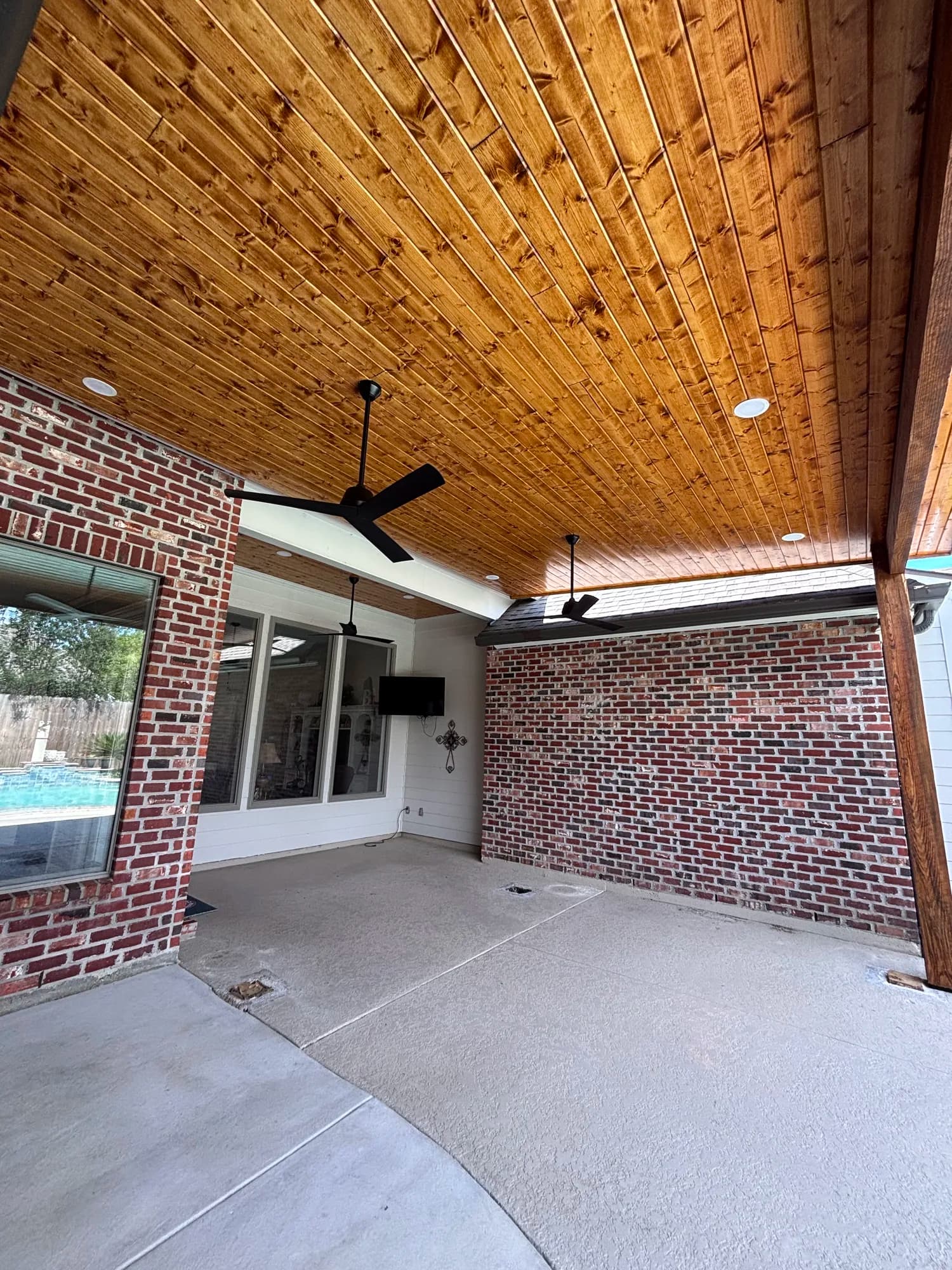 Youngsville Custom Lean To Patio Cover - view 3