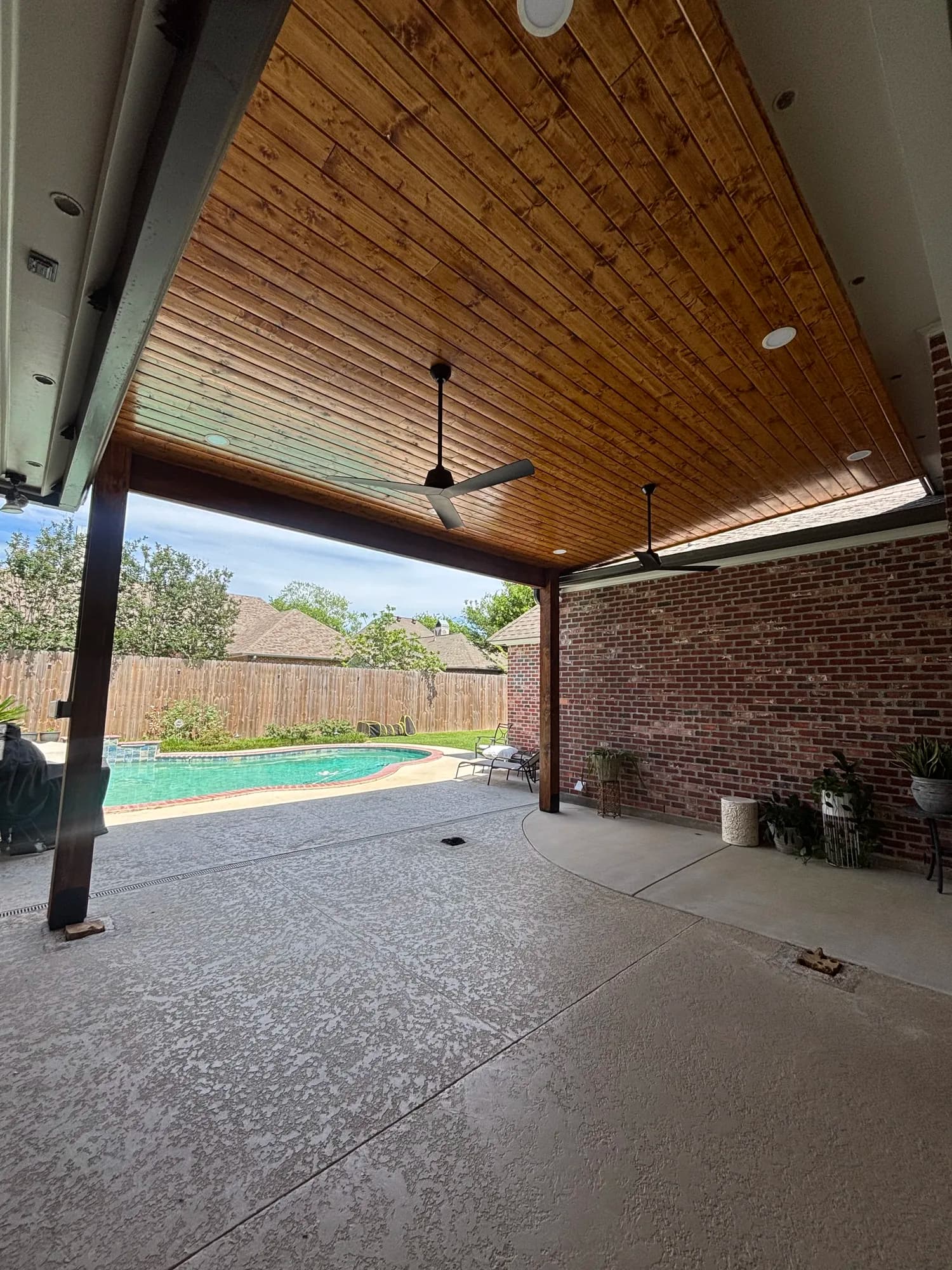Youngsville Custom Lean To Patio Cover - view 5