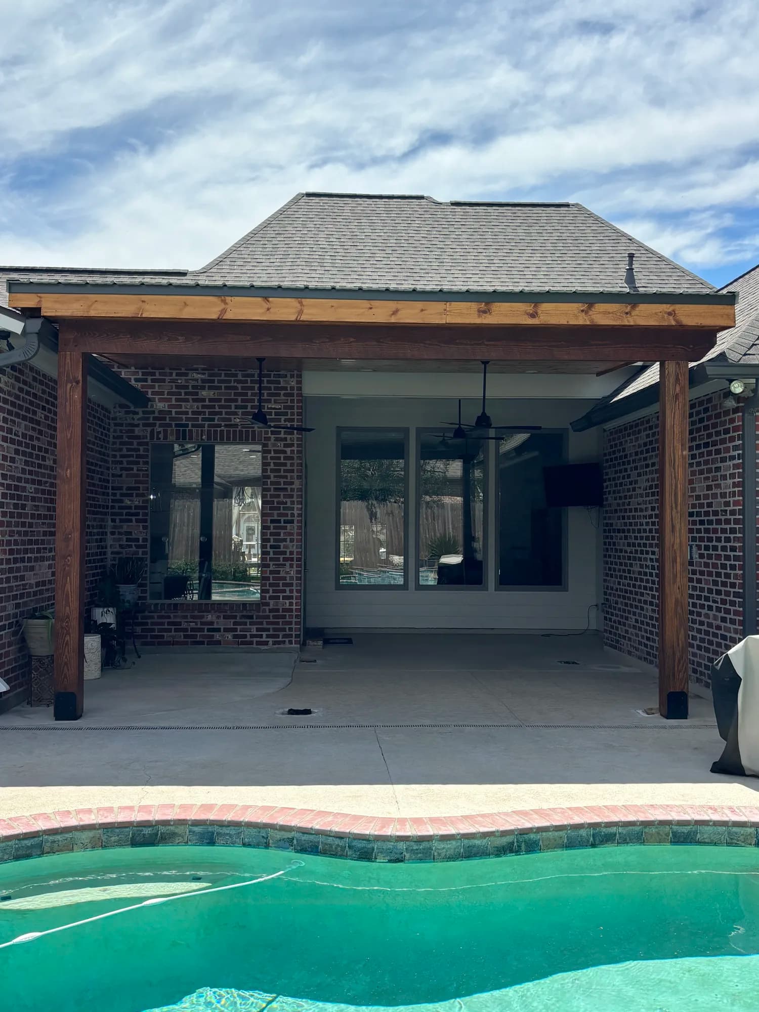 Youngsville Custom Lean To Patio Cover - view 6