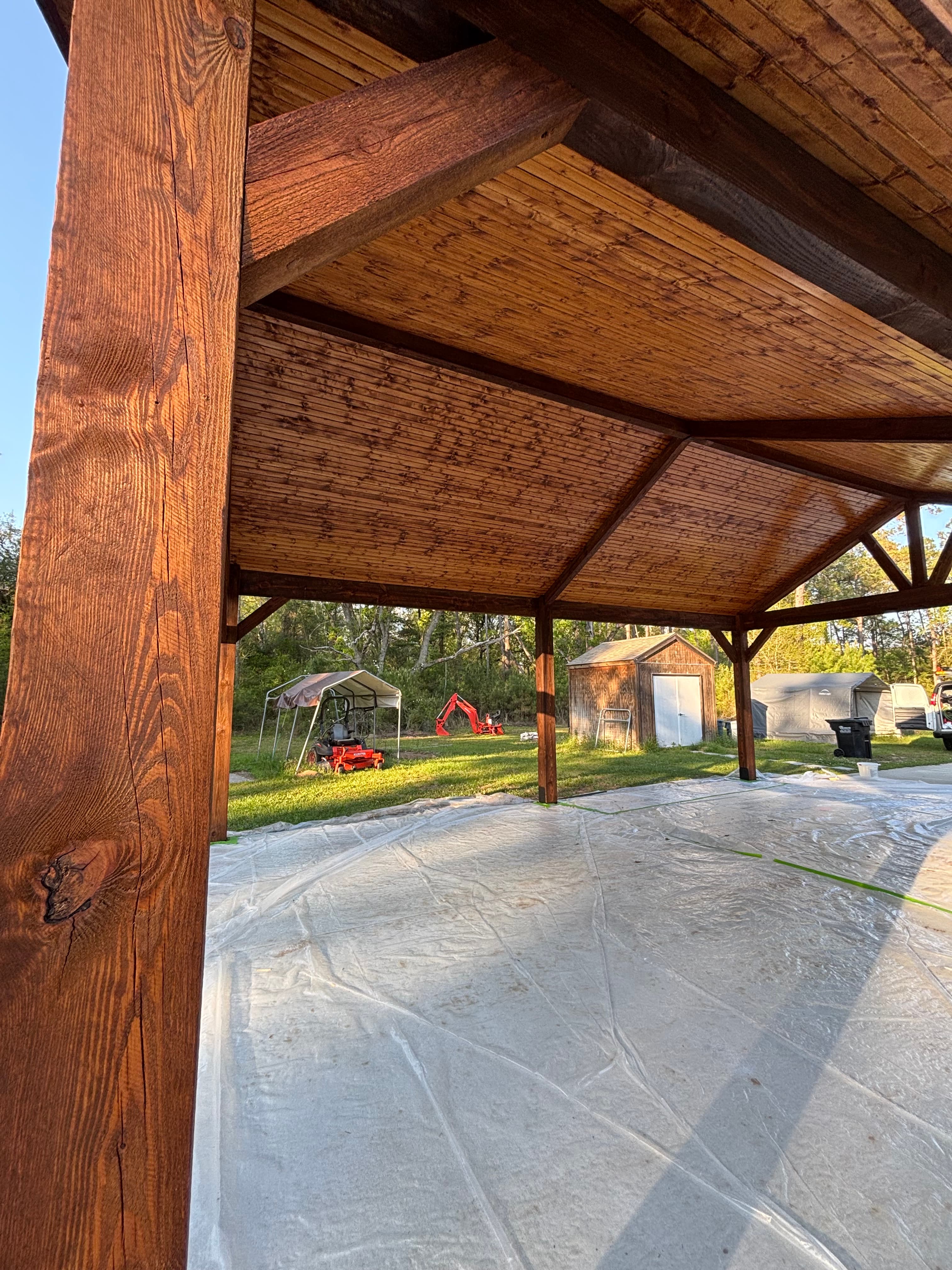 Abita Springs Gabled Carport Pavilion - view 7