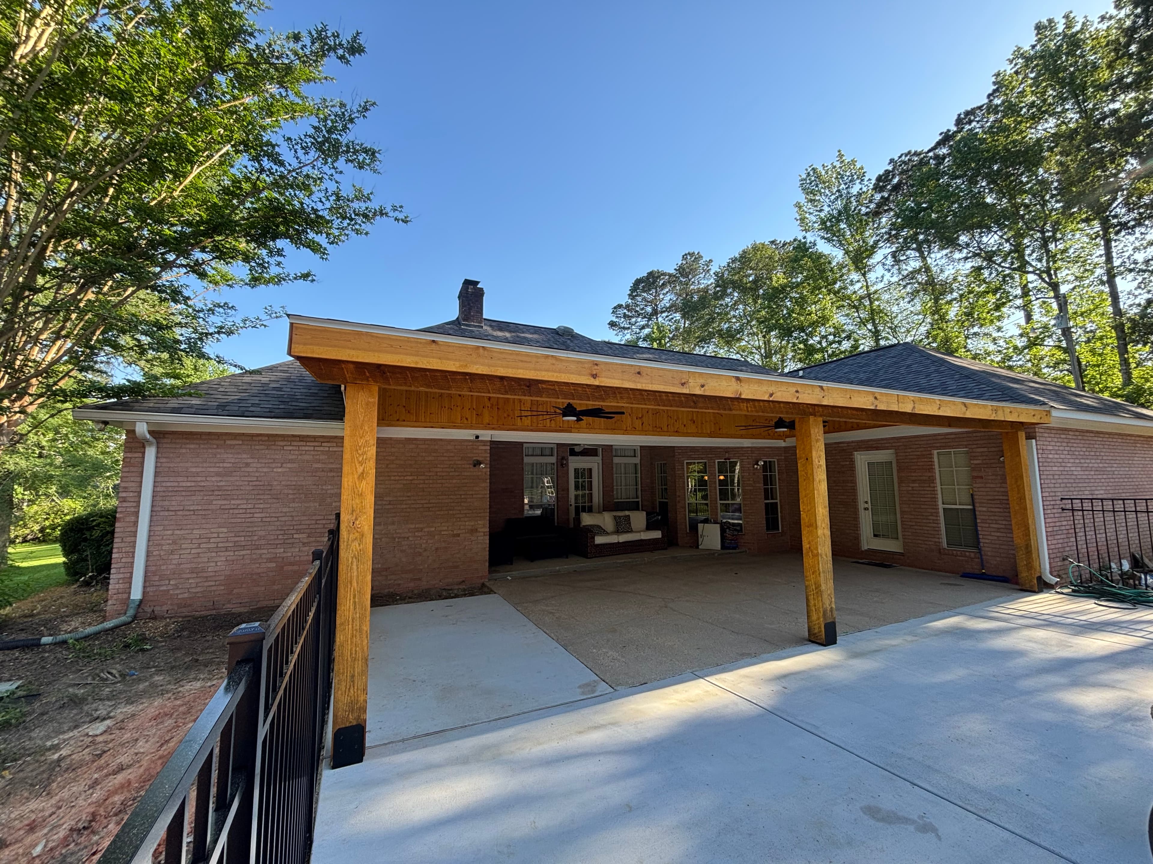 Brookhaven Ms Custom Single Slope Patio Cover - view 1