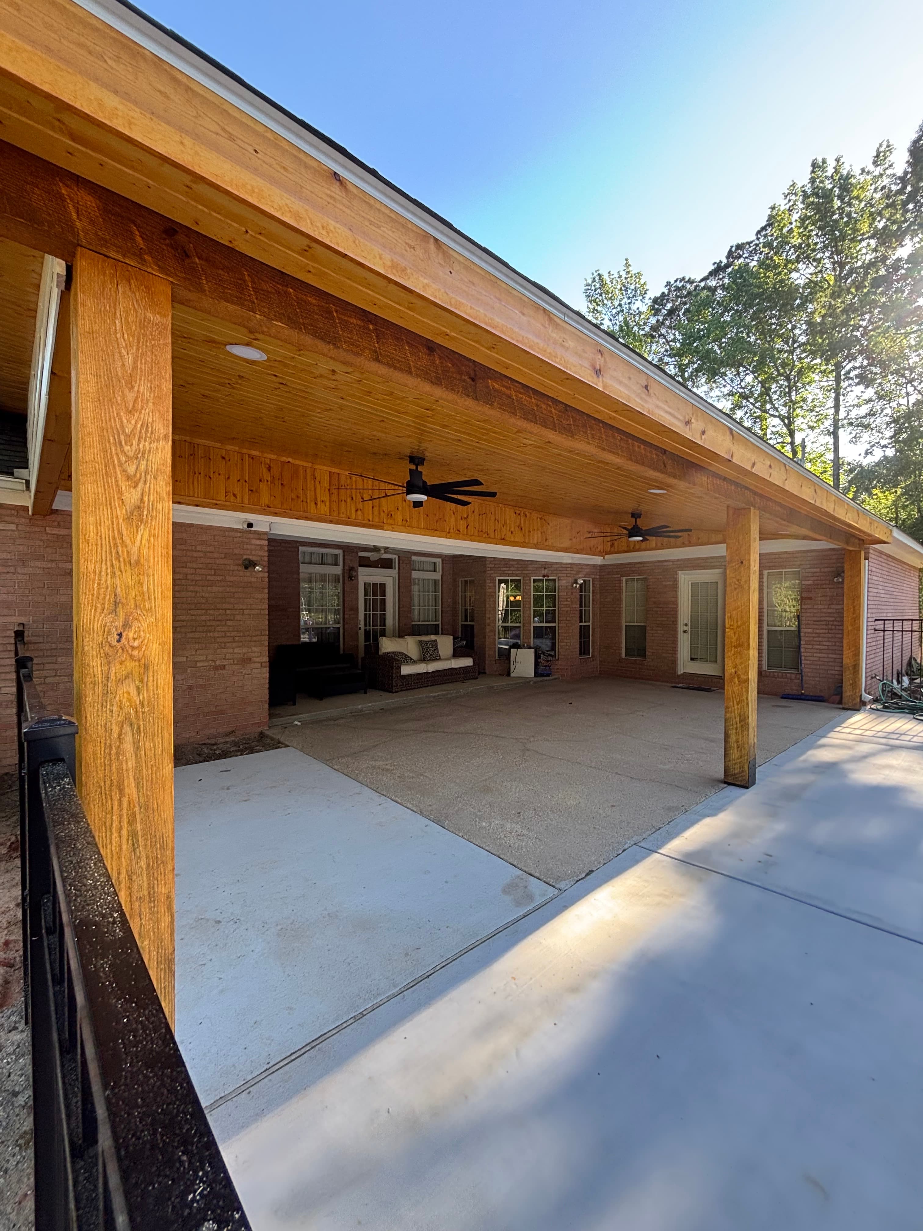 Brookhaven Ms Custom Single Slope Patio Cover - view 8