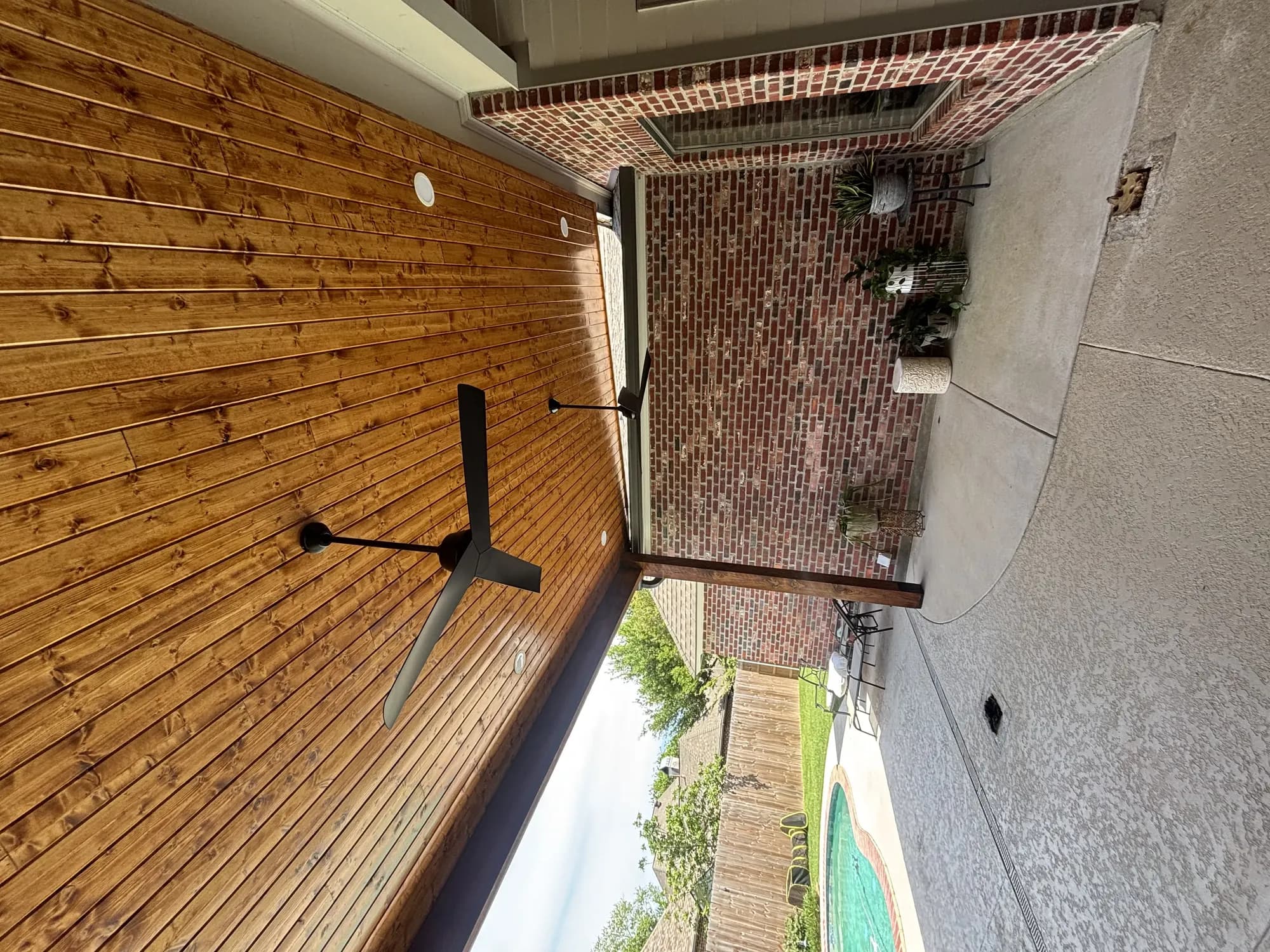 Youngsville Lean-To Patio Cover — Patio Covers project in Lafayette Area by The Cutting Edge Construction and Roofing